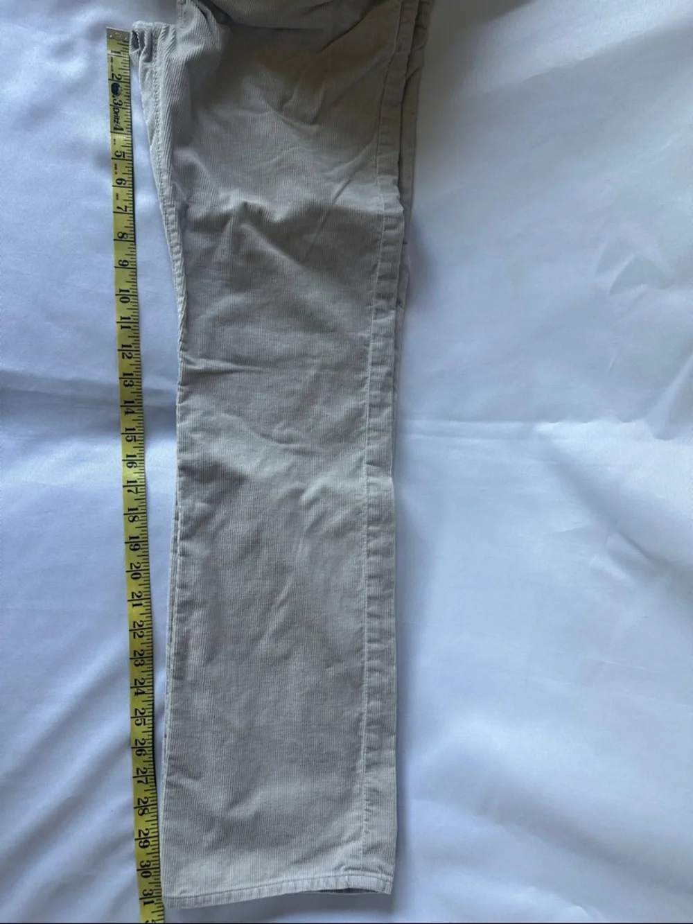 J.Crew Pants Mens 30x32 Slim Straight Light Gray Corduroy Preppy Academic